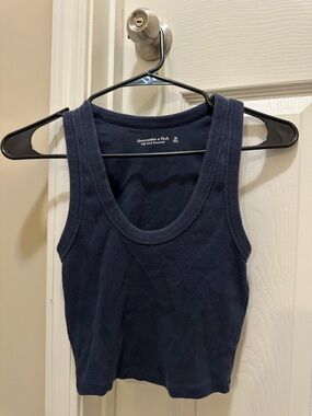 Abercrombie & Fitch Navy Rib Tank